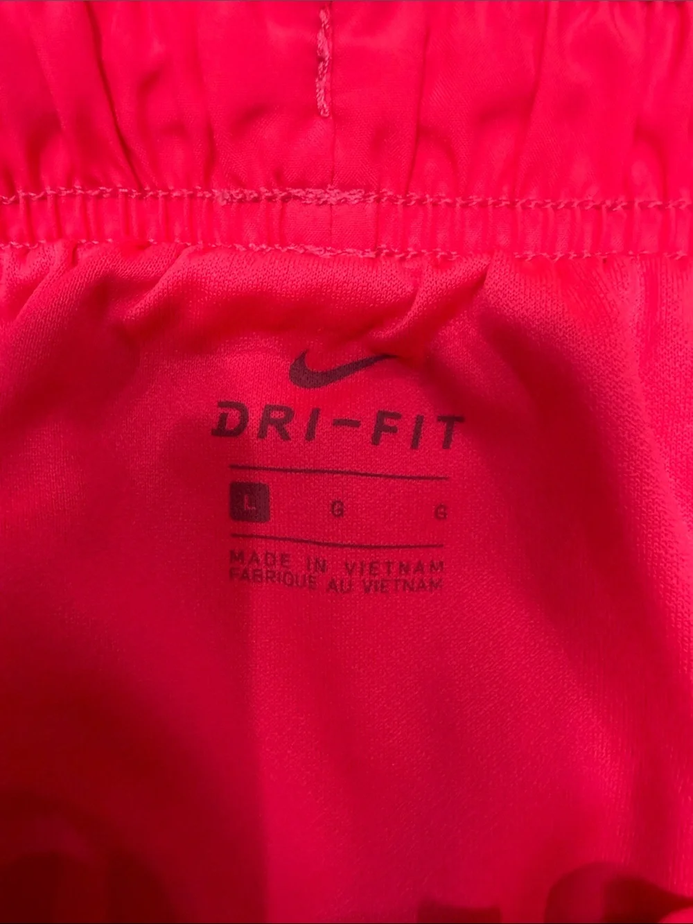 Nike Dri-FIT Fluorescent Coral Pink Running Shorts Women’s Size Large